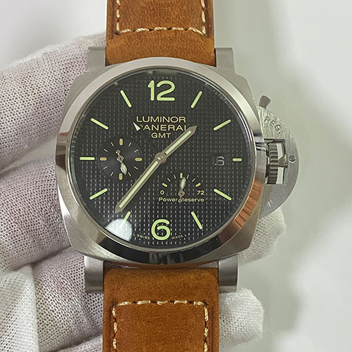 紳士腕時計 パネライコピー ルミノール 1950 3デイズ GMT アッチャイオ PAM00537 パワーリザーブ